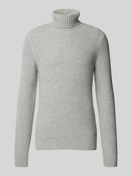 Rollkragenpullover mit Label-Applikation Modell 'Bennor' von JOOP! Collection Grau - 1