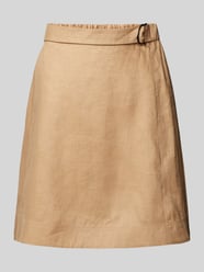 Spódnica lniana z paskiem model ‘SCOGLIO’ od MM - 30