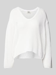 Gebreide pullover met extra brede schouders, model 'MAIJA' van Drykorn - 5