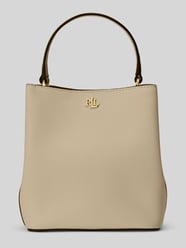 Torebka do ręki z naturalnej skóry od Lauren Ralph Lauren - 18