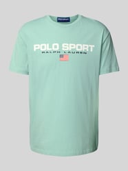 T-Shirt mit geripptem Rundhalsausschnitt von Polo Sport - 2