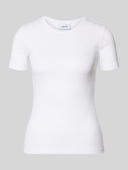 T-shirt z prążkowanym, okrągłym dekoltem model ‘FRANKIE’ od JJXX - 41