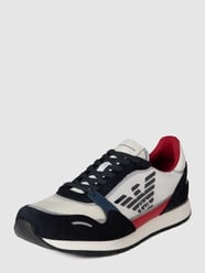 Sneaker mit Kontrastbesatz von Emporio Armani Blau - 12