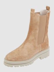 Buty chelsea ze skóry welurowej model ‘Oslo’ od ALPE Beżowy - 27