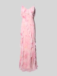 Abendkleid mit Volants von Jake*s Cocktail Pink - 16