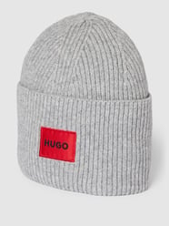 Beanie mit Label-Detail Modell 'XAFF' von HUGO - 4