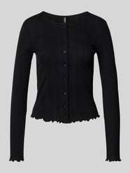 Slim Fit Strickjacke aus reiner Baumwolle Modell 'MARIE' von Pieces - 9
