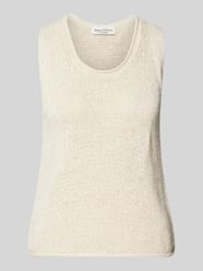 Regular Fit Strick Tank Top aus Baumwoll-Mix von Marc O'Polo - 48