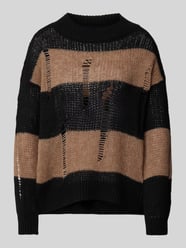 Oversized Pullover mit Strickmuster Modell 'MAYA' von Only Schwarz - 13