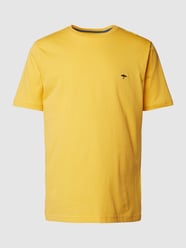T-shirt z okrągłym dekoltem od Fynch-Hatton Żółty - 19