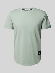 T-Shirt mit Label-Patch von Calvin Klein Jeans Grau - 24