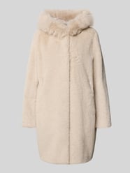 Mantel aus Kunstfell mit Eingrifftaschen von Marc Cain Beige - 13