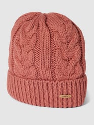 Beanie mit Zopfmuster Modell 'Zira' von Barts Rot - 23