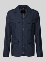 ZZENOR Heren linnen blazer katoen en linnen met knopen effen kleur losse vrije tijd lente vlas colbert lichtgewicht sportjack los pak jas