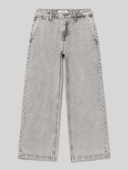 Straight fit jeans met paspelzakken van Garcia - 6