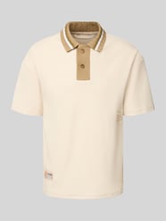 Poloshirt mit Label-Stitching von ANOTHER COTTON LAB Beige - 33