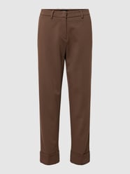 Stoffen broek met verkorte pasvorm, model 'KRYSTAL' van Cambio Bruin - 39