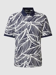 Koszulka polo ze wzorem na całej powierzchni model ‘SUMMER’ od Jack & Jones Premium Niebieski - 40