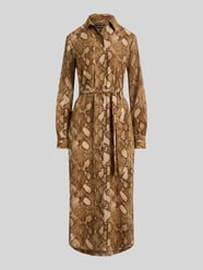 Körpernahes Blusenkleid mit Schlangen-Print von Lauren Ralph Lauren - 36