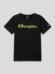 T-Shirt mit Label-Print von CHAMPION Schwarz - 7