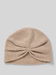 Mütze aus reiner Wolle in Strick-Optik Modell 'NOS' von Loevenich Beige - 21