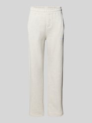 straight fit sweatpants met gestikt logo van PEGADOR - 38
