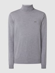 Sweatshirt met geribde col van Lacoste Grijs / zwart - 28