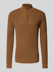 Gebreide pullover met schipperskraag, model 'Codford' van Blend Bruin - 29