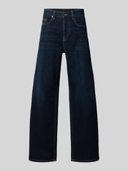 Jeansy o kroju baggy z denimu z ciemnym wykończeniem model 'H-JEANS' od Diesel - 7