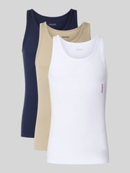 Slim fit tanktop van pure katoen model 'TANK TOP TRIPL. PACK' van HUGO - 40
