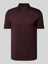 Poloshirt mit kurzer Knopfleiste Modell 'Parlay' von BOSS Bordeaux - 32