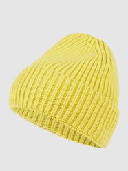 Czapka beanie z szerokim brzegiem model ‘Mika’ od Unio Żółty - 13