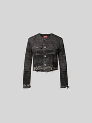 Cropped Jeansjacke mit Brusttaschen von Diesel - 16