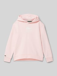 Hoodie mit Label-Print von Lacoste Pink - 1