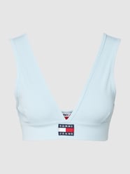 Stanik prążkowany od Tommy Jeans Niebieski - 35