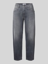 Straight fit jeans met siernaden, model 'Elin' van Cambio - 36