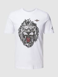 T-Shirt mit Rundhalsausschnitt von Aeronautica Militare Weiß - 47