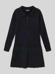 Gebreide jurk met kabelpatroon en platte kraag van Polo Ralph Lauren Teens - 28