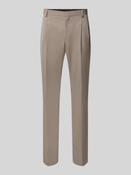 Super krój slim fit spodnie garniturowe z mieszanka żywej wełny model 'Hesten261F1X' od HUGO - 41