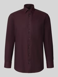 Modern Fit Businesshemd aus reiner Baumwolle von OLYMP Bordeaux - 26