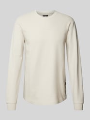 Longsleeve mit Sturkturmuster von G-Star Raw Beige - 10