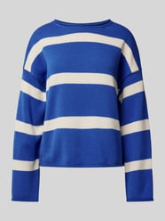 Oversized Pullover aus reiner Baumwolle von Marc O'Polo Blau - 12