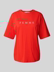 Oversized T-Shirt mit Label-Print Modell 'VILJA' von Selected Femme - 15