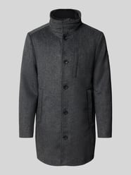 Regular fit lange wollen jas met opstaande kraag van Tom Tailor - 37