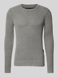 Strickpullover mit Label-Detail von Replay Grau - 44