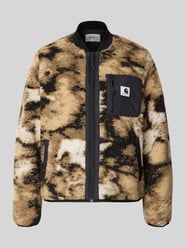 Fleecejacke im Allover-Look mit Reißverschluss Modell 'Janet' von Carhartt Work In Progress Beige - 6