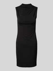 Slim Fit Minikleid mit Stehkragen 'MADISON' von Pieces Schwarz - 27