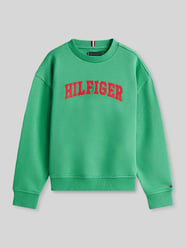 regular fit sweatshirt van katoenmix van Tommy Hilfiger Kids - 19