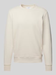 Comfort Fit Sweatshirt mit gerippten  Abschlüssen von MCNEAL Grau - 28