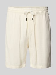 regular fit korte broek van mix van viscose en linnen model 'TEL LATHAM' van ONLY & SONS - 13